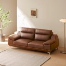 뉴동서카인테리어 | 동서가구 뉴테라 천연면피가죽 소파 3인용 내돈내산 후기