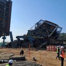 울산발전소 붕괴, 대형 크레인 5대로 구조물 들어올려 구조해야 이미지