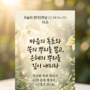 [큐티인묵상카드] 2026.10.6(화) 신명기 29장 14~21절, 독초와 쑥의 뿌리, 예산수정교회 이미지