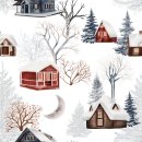 Winter Woodland Seamless Patterns 이미지