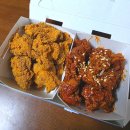 자담치킨 수완점 | 자담치킨 순살 반반 후라이드 양념 가격 후기