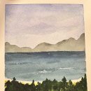 자연과호수 이미지