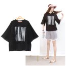 서정명품세탁 | 여름 루즈핏 레이스 소매 반팔 블랙 티셔츠 추천, 프린세스걸 인기여성의류쇼핑몰 프린팅 여리여리 박시...