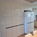 지엘리베리움 | 옥천 지엘 리베리움 아파트 냉장고장 리폼 시공후기 오브제컬렉션 4도어 김치냉장고3도어 빌트인작업