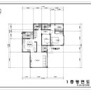 전주시 덕진구 단독주택의 계획설계(40평대 1, 2층) 계획안 입니다. 이미지