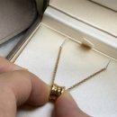 씨유서초골드로즈점 | [리뷰] 불가리 비제로원 미니 로즈골드 목걸이 1년 착용 후기