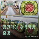 상봉2동주민센터 강의실 | 함안대산 주민자치센터 수박카빙 수업 후기 매주 화요일 저녁, 수박 한 통에 꽃을 피우는 시간