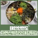 안면도 자연산오대감튀김, 백사장 수산시장 물회 맛집