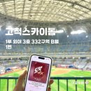 카페332 | 고척스카이돔 1루 외야일반석 332구역 B열 좌석 후기
