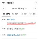 광복절에 기미가요로 시작해서 이승만 찬양으로 끝나는 KBS 편성표 이미지