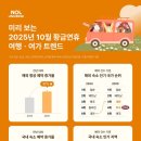 추석연휴기간 NOL 인터파크 여행통계 이미지