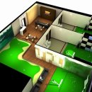 타워 스크린 골프 이미지