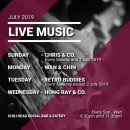 Live music line-ups at Chili Head Social Bar & Eatery for the month of July 2019! 이미지