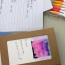 마음챙김 수채 캘리그라피 | 수성펜 수채캘리그라피 중학교 출강기록