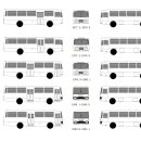 현대자동차 HD160,HD170 1977~1981 시내버스 사면도(2021.05.16 수정) 이미지