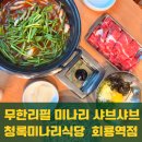 회룡역 | 의정부 회룡역 무한리필 샤브샤브 맛집 내돈내산 청록미나리식당 회룡역점 후기