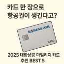 게임엔조이 | 대한항공 마일리지 카드 추천