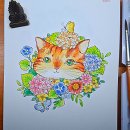 수채 색연필로 그리는 동화 일러스트 | 감성 가득 도안들이 매력적인 사계절 설렘 수채 컬러링북 리뷰