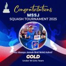 Nur Aleesya- gold in the Under-18 Girls Squash MSSJ Team 이미지