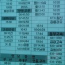 속초터미널 (강릉행 완행) 시외버스시간표 이미지
