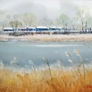 물빛 수채화 화실 이미지