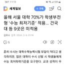 올해 서울 대학 70%가 학생부전형 수능최저기준 적용...건국대 등 9곳 미적용 이미지