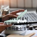 청년약국 | 2025 서울시 희망두배 청년통장 자격·서류·신청방법
