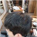 남자 시스루댄디 +탈색 +애쉬그레이염색 시술 만족! 이문동미용실/예스헤어 시술후기.