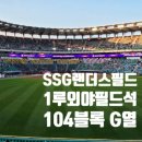 11620-16-17-1 | <인천SSG랜더스필드>1루 외야필드석 104블록 G열 16번, G열 17번 직관 후기