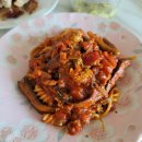 주말 특식/가지토마토스파게티, 모둠회, 가리비찜, 멍게