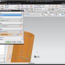 NX 9.0 Curves &amp; Surface Modeling DVD 샘플강좌 : 39강 Wrap, Unwrap Curve로 Conical, Cylinderical한 면에 말리는 곡선생성 이미지