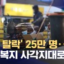 기초수급 중도 탈락 역대 최다‥다시 사각지대로? _2024.02.21/MBC _ 25만명 이미지