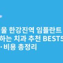 브라이트치과의원 | 서울 한강진역 임플란트 싸고 잘하는 치과 추천 BEST5 | 가격·비용 총정리
