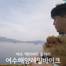 바이크애견 | 여수여행 액티비티 놀거리 추천 여수해양레일바이크 애견동반 후기