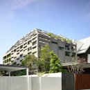[싱가폴 주택] 콘크리트의 거대한 기둥과 보로 만들어진 특이한 주택. 싱가포르의 작은 땅에 거대한 집 이미지