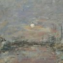 상업용 94 | 외젠 부댕 — 앙드레 말로 현대미술관 / 르아브르 상업항의 황혼 / 1892-94년작 (#1890년대)