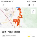 광주 동구 구와산~깃대봉 코스/2024.10.20.일 이미지