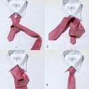 넥타이 매듭 매는 방법 이미지