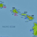 하와이지도-6개섬 이미지