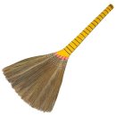 빗자루와 총과 호랑이 이미지