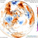 지구 온난화의 열기 - 44℃ (111℉)의 열파가 다시 덮칠 것으로 예상되는 미국 중부, 북동 태평양의 태풍 행렬 이미지