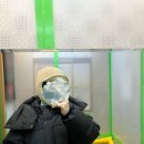 [모자|파사드패턴] 겨울 방한모자 파사드패턴 램스울 이어플랩 캡 라이트베이지 후기 착샷