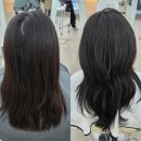 릴헤어살롱 | 화명동 미용실 그로잉살롱, 지글거리는 손상모 톤다운 염색 전후 비교
