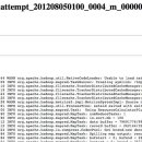 Job Tracker 웹인터페이스 - Mapper Task Log 이미지