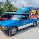 시장 앞 공터 | 방콕 모칫터미널 미니밴 매끌렁 담넌 사두억 수상시장 썽태우 태국 자유여행 후기