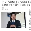 [국회·정당] [단독] &#34;김병기 아들 &#39;국정원 특채&#39; 홍장원 개입… 끝나지 않은 진실 찾기 이미지