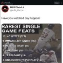 의외로 야구 역사상 단 한번밖에 없는 기록 이미지