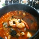 김밥에 라면 이미지