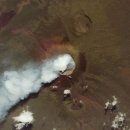 우주에서 촬영한 화산 폭발 장면들. 이미지