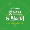 야구 컷오프 &amp; 릴레이 시 수비 포지션 이미지